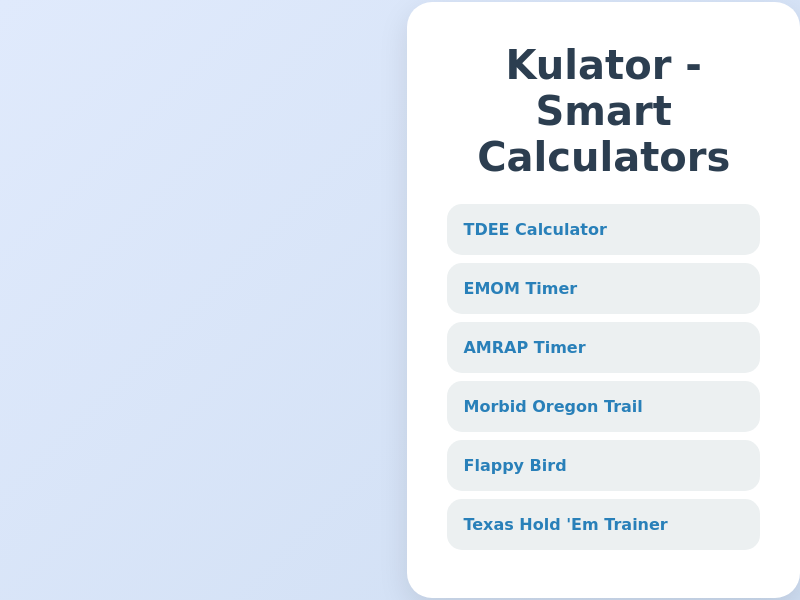 Screenshot of https://kulator.com