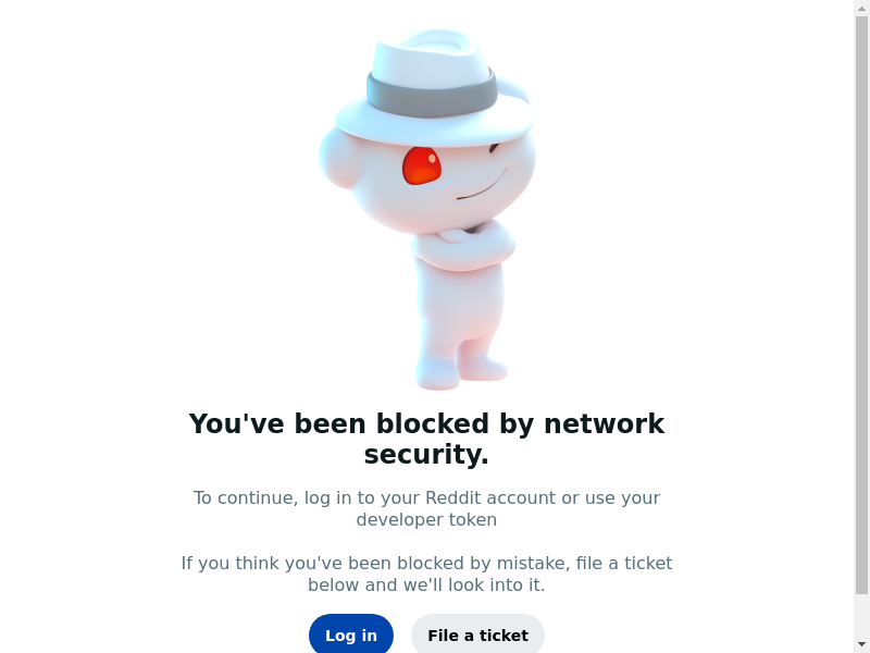 Screenshot of https://reddit.com